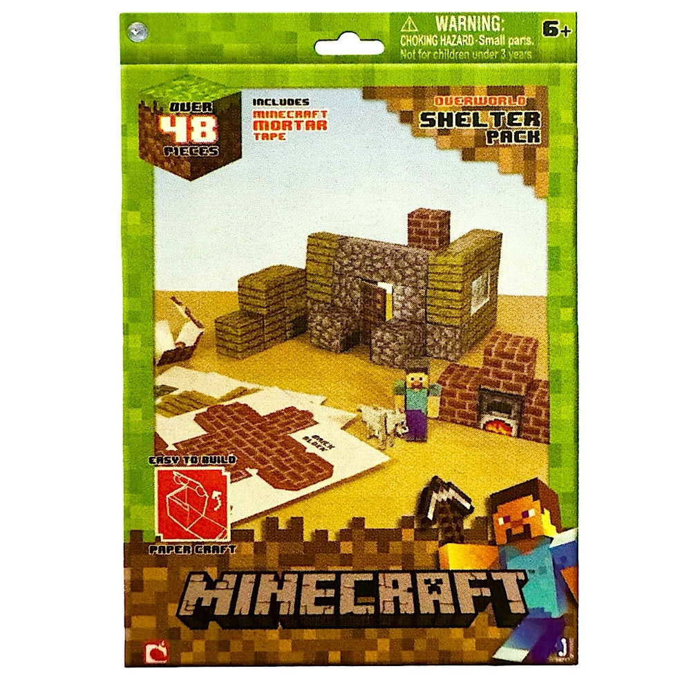MINECRAFT Papercraft, Overworld Shelter Pack
